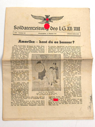 "Soldatenzeitung des LG XII/XIII", Nr. 40,...
