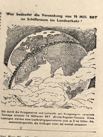 "Soldatenzeitung des LG XII/XIII", Nr. 41, Wiesbaden, 15. Oktober 1941, DIN A4, gefaltet