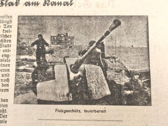 "Soldatenzeitung des LG XII/XIII", Nr. 8, Wiesbaden, 25. Februar 1941, DIN A4, gefaltet