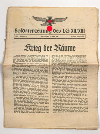 "Soldatenzeitung des LG XII/XIII", Nr. 25,...