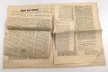 "Soldatenzeitung des LG XII/XIII", Nr. 25, Wiesbaden, 25. Juni 1941, DIN A4, gefaltet