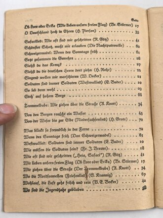"Das neue Soldaten-Liederbuch" , Textbuch mit Melodien 2 stimmig, Heft 2, 80 Seiten, gebraucht