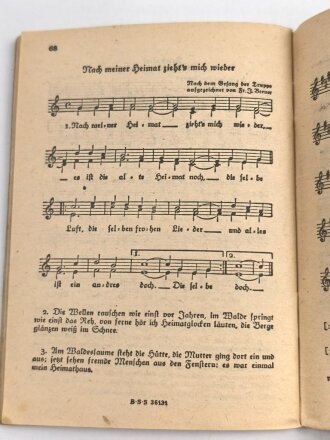 "Das neue Soldaten-Liederbuch" , Textbuch mit Melodien 2 stimmig, Heft 2, 80 Seiten, gebraucht