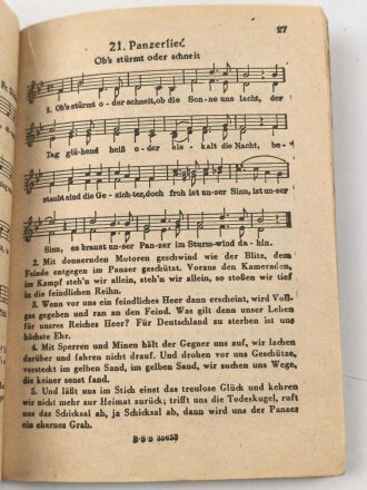 "Das neue Soldaten-Liederbuch" , Textbuch mit Melodien 2 stimmig, Heft 1, 80 Seiten, gebraucht
