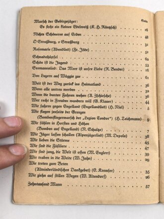 "Das neue Soldaten-Liederbuch" , Textbuch mit Melodien 2 stimmig, Heft 3, 80 Seiten, gebraucht