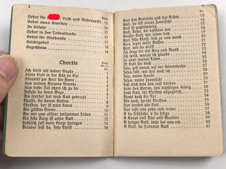 "Evangelisches Feldgesangbuch", 93 Seiten, gebraucht