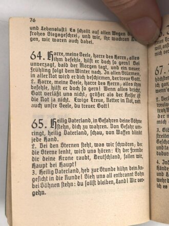 "Evangelisches Feldgesangbuch", 93 Seiten, gebraucht