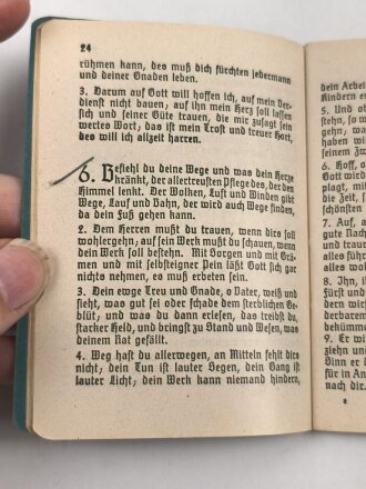 "Evangelisches Feldgesangbuch", 93 Seiten, gebraucht