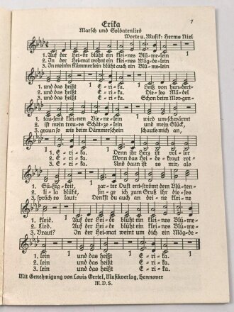 "Singende Kameraden" 1 Heft, Lieder von Herms Niel, 24 Seiten, DIN A6