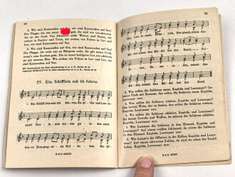 "Das neue Soldaten-Liederbuch" , Textbuch mit Melodien 2 stimmig, Heft 1, 80 Seiten, gebraucht