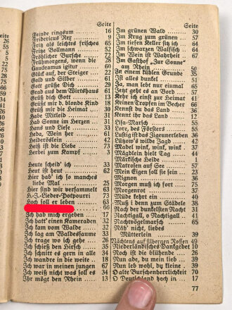 "200 Deutsche Lieder aus alter und neuer Zeit" 78 Seiten, DIN A6