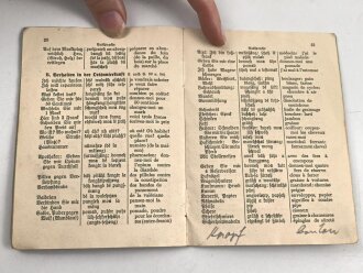 "Deutsch-Französischer Soldaten-Sprachführer" 36 Seiten, DIN A6