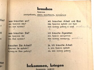 "Ausländer Sprachfibel - Deutsch für Russen" 96 Seiten, gebraucht