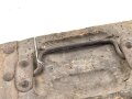 1.Weltkrieg, Gurtkasten für MG08 und 08/15, ungereinigt, Holzwurmlöcher