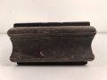 Andenkenschachtel aus Holz, Darstellend einen Elch im Wald sowie "Lapplandfront 1944" Ungereinigt, guter Zustand, Maße etwa 18,5 x 28 x 9,5cm