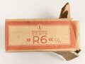 Leere Umverpackung für Reemtsma "R6" Zigaretten aus der Zeit des 2. Weltkrieg