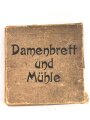 1.Weltkrieg, Dame-  und Mühlespiel im Feldpostformat. Defekt, unvollständig