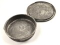 1.Weltkrieg, Butterdose / Fettdose aus Blech, feldgrauer Originallack