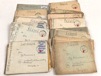 Konvolut Feldpost eines Angehörigen Feldpostnummer 21673 Heeres Gebirgsjager Batallion Allgäu. Insgesamt 44 Belege