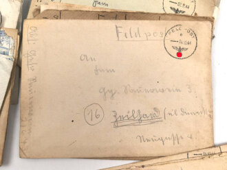 Konvolut Feldpost eines Angehörigen Feldpostnummer 21673 Heeres Gebirgsjager Batallion Allgäu. Insgesamt 44 Belege