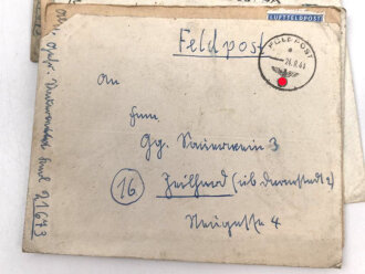 Konvolut Feldpost eines Angehörigen Feldpostnummer 21673 Heeres Gebirgsjager Batallion Allgäu. Insgesamt 44 Belege
