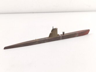 U-Boot Modell aus der Zeit des 2. Weltkrieg. Messing /...