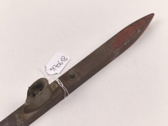 U-Boot Modell aus der Zeit des 2. Weltkrieg. Messing / Eisen. Gesamtlänge etwa 30cm, ungereinigt