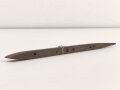 U-Boot Modell aus der Zeit des 2. Weltkrieg. Messing / Eisen. Gesamtlänge etwa 30cm, ungereinigt