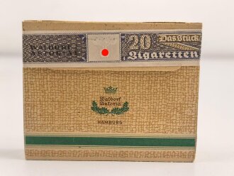 Schachtel Zigaretten "Echt Orient No.5" ungeöffnet , Steuerbanderole mit Hakenkreuz, Eine ( 1 ) Schachtel aus der originalen Umverpackung