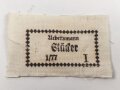 Reichsarbeitsdienst , Wäscheetikett für einen Arbeitsmann 1/77, ca. 3,5 x 6cm, Textil, ungebraucht, sie erhalten ein( 1 ) Stück