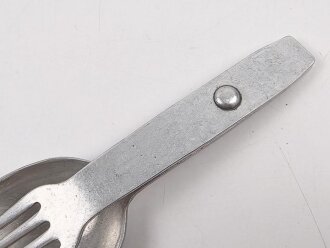 Gabel/ Löffel Komination Wehrmacht, Aluminium, datiert 1940