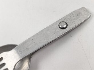 Gabel/ Löffel Komination Wehrmacht, Aluminium, datiert 1940