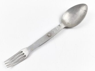 Gabel/ Löffel Komination Wehrmacht, Aluminium, datiert 1938