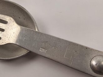 Gabel/ Löffel Komination Wehrmacht, Aluminium,...