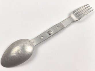 Gabel/ Löffel Komination Wehrmacht, Aluminium, datiert 1937