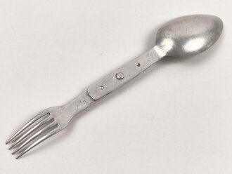Gabel/ Löffel Komination Wehrmacht, Aluminium, datiert 1940