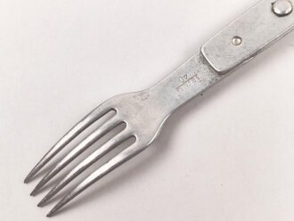 Gabel/ Löffel Komination Wehrmacht, Aluminium, datiert 1940
