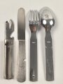 Vierteiliges Besteck Wehrmacht, zusammengehörig, ungebraucht