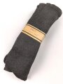 Sechs Paar graue Wollsocken aus der Zeit des 2. Weltkrieg. Ungebraucht, in der originalen Papierbanderole