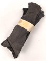 Sechs Paar graue Wollsocken aus der Zeit des 2. Weltkrieg. Ungebraucht, in der originalen Papierbanderole