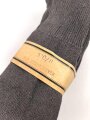 Sechs Paar graue Wollsocken aus der Zeit des 2. Weltkrieg. Ungebraucht, in der originalen Papierbanderole