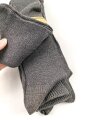 Sechs Paar graue Wollsocken aus der Zeit des 2. Weltkrieg. Ungebraucht, in der originalen Papierbanderole