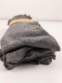 Sechs Paar graue Wollsocken aus der Zeit des 2. Weltkrieg. Ungebraucht, in der originalen Papierbanderole