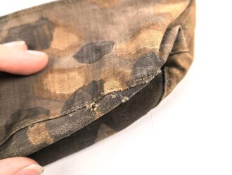 Schiffchen Waffen SS aus vermutlich originalem Tarnmaterial. Original ? Einzelstück aus Sammlungsauflösung, Kopfgrösse gemessen 60