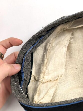1.Weltkrieg, feldgraues Krätzchen. Meiner Meinung nach neuzeitliche Sammleranfertigung. Einzelstück aus Sammlungsauflösung, Kopfgrösse gemessen 56