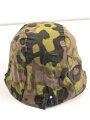 Waffen SS, Tarnbezug für einen Stahlhelm. Neuzeitliche Fertigung aus originalem Tarnmaterial. Passt auf einen Stahlhelm in Grösse 64