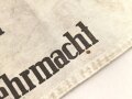 Armbinde "In Dienst der Deutschen Wehrmacht" Meiner Meinung nach neuzeitliche Sammleranfertigung