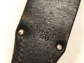 Koppelschuh zum Seitengewehr M84/98 zum K98 der Wehrmacht. Getragenes Stück, datiert 1941