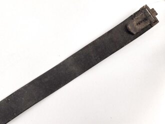 Koppelriemen für Mannschaften des Heeres. Spätes Stück aus wiederverwertetem Material, Gesamtlänge 91cm