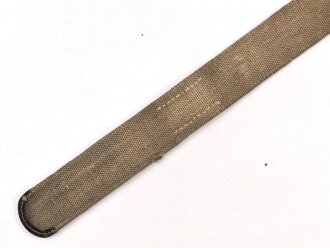 Afrikakorps, Koppelriemen für Mannschaften des Heeres. getragenes Stück, Gesamtlänge 92cm